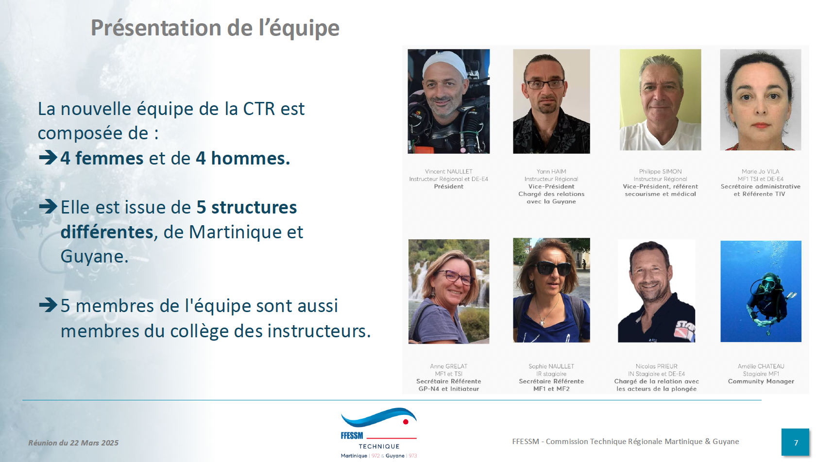 Jan 25 - Election de la CTR - Une nouvelle équipe de la CTR
